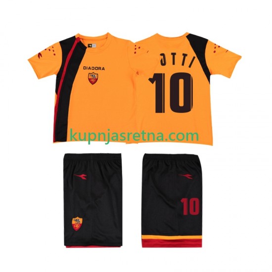 Dječja Domaći Home Dresova Roma TOTTI 10 Retro 2005-2006 Kratkih Rukava