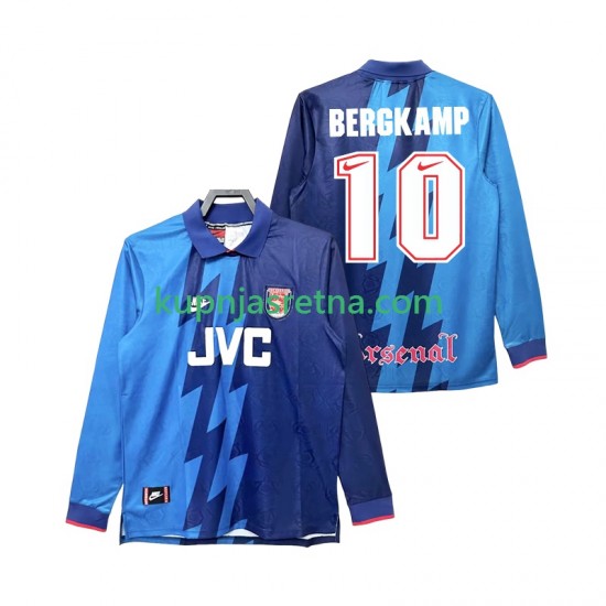 Muškarci Gostujući Away Dresova Arsenal Bergkamp 10 Retro 1995 1996 Dugim Rukavima