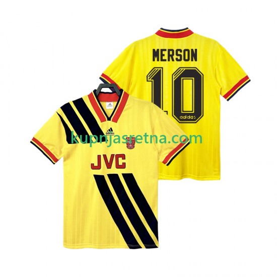 Muškarci Gostujući Away Dresova Arsenal MERSON 10 Retro 1993 1994 Kratkih Rukava