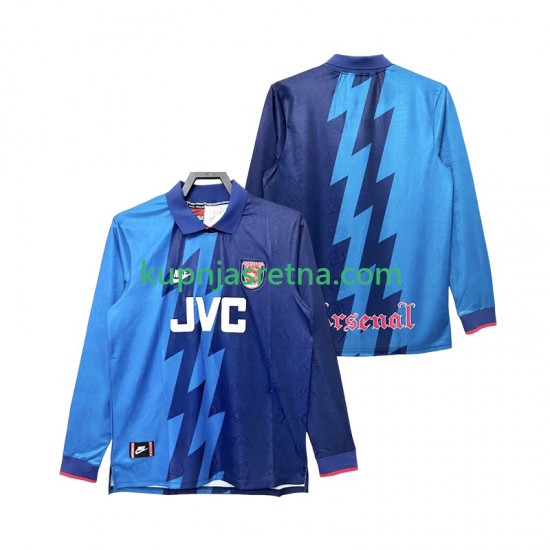 Muškarci Gostujući Away Dresova Arsenal Retro 1995 1996 Dugim Rukavima