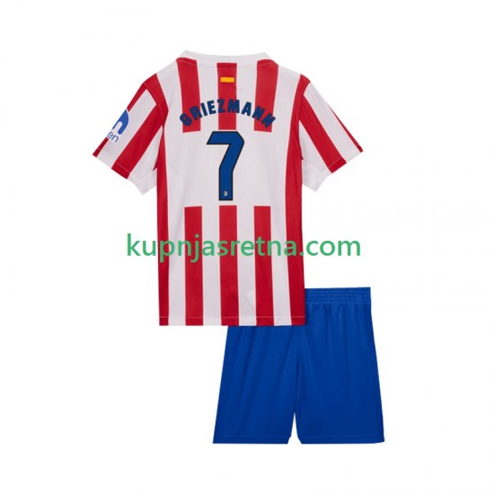 Dječja Domaći Home Dresova Atlético Madrid Antoine Griezmann 7 2025-2026 Kratkih Rukava