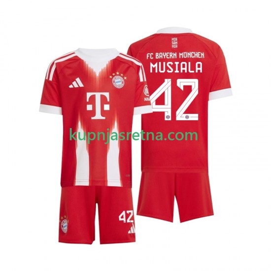 Dječja Domaći Home Dresova FC Bayern München Jamal Musiala 42 2025-2026 Kratkih Rukava
