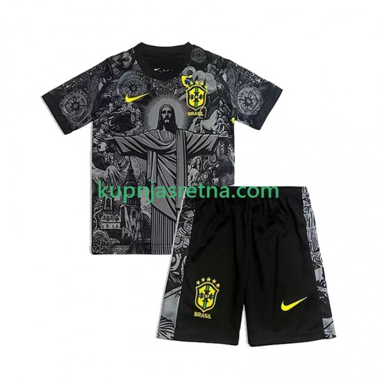 Dječja Domaći Home Brazil Cheist the Redeemer Football Shirts 2024 Kratkih Rukava
