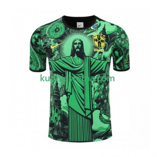 Muškarci Domaći Home Dresova Brazil Jesus 2024-2025 zelena Kratkih Rukava