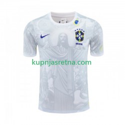 Muškarci Domaći Home Dresova Brazil Jesus 2024-2025 Bijela Kratkih Rukava