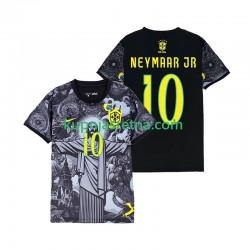 Muškarci Domaći Home Dresova Brazil Neymar JR 10 Cheist the Redeemer 2024 Kratkih Rukava