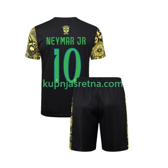 Dječja Domaći Home Dresova Brazil Neymar JR 10 Jesus 2024 Kratkih Rukava