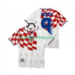 Muškarci Domaći Home Dresova Hrvatska BSUKER 9 Retro 1998 Kratkih Rukava