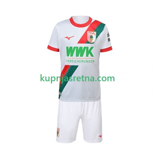 Dječja Domaći Home Dresova FC Augsburg 2025-2026 Kratkih Rukava