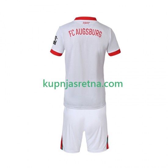Dječja Domaći Home Dresova FC Augsburg 2025-2026 Kratkih Rukava