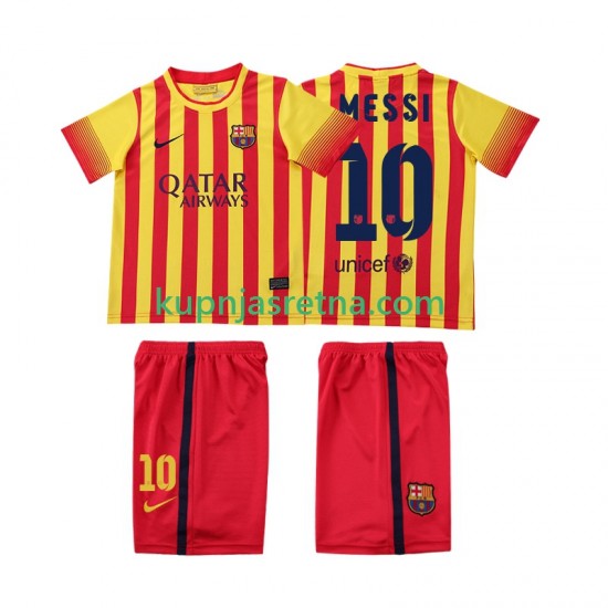 Dječja Gostujući Away Dresova FC Barcelona Lionel Messi 10 Retro 2013 2014 Kratkih Rukava