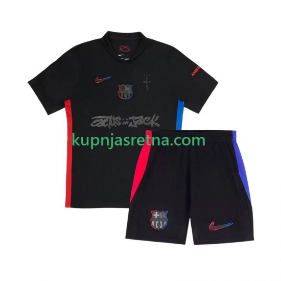 Dječja Gostujući Away Dresova FC Barcelona TRAVIS SCOTT 2024-2025 Kratkih Rukava