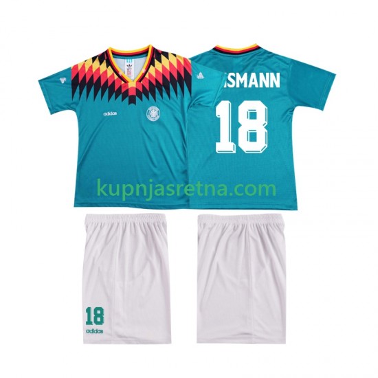 Dječja Gostujući Away Dresova Njemačka KLINSMANN 18 Retro 1994 Kratkih Rukava