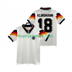Muškarci Domaći Home Dresova Njemačka KLINSMANN 18 Retro 1992 Kratkih Rukava