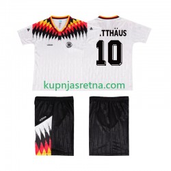 Dječja Domaći Home Dresova Njemačka MATTHAUS 10 Retro 1994 Kratkih Rukava Dječja Domaći Home Dresova Njemačka MATTHAUS 10 Retro 1994 Kratkih Rukava