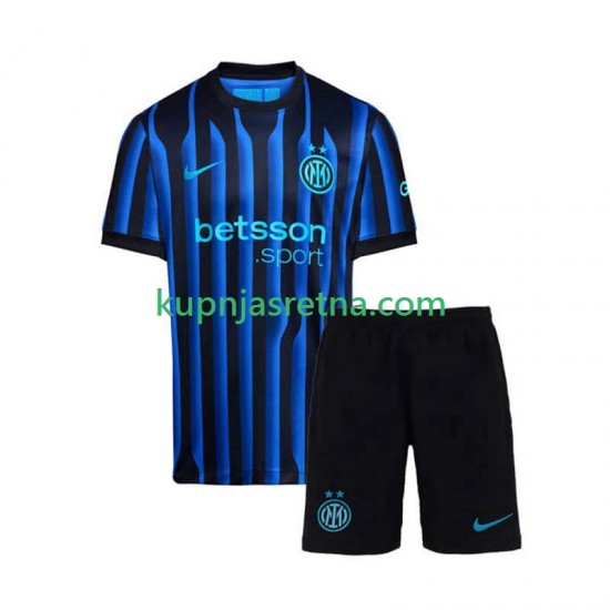 Dječja Domaći Home Dresova Inter Milan 2025-2026 Kratkih Rukava