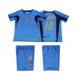Dječja Domaći Home Dresova Italija TOTTI 10 Retro 2006 Kratkih Rukava