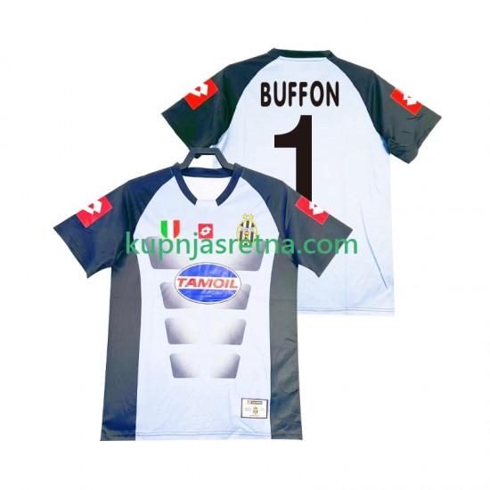 Muškarci Domaći Home Golmanski Dresova Juventus Buffon 1 Retro 2002-2003 Kratkih Rukava