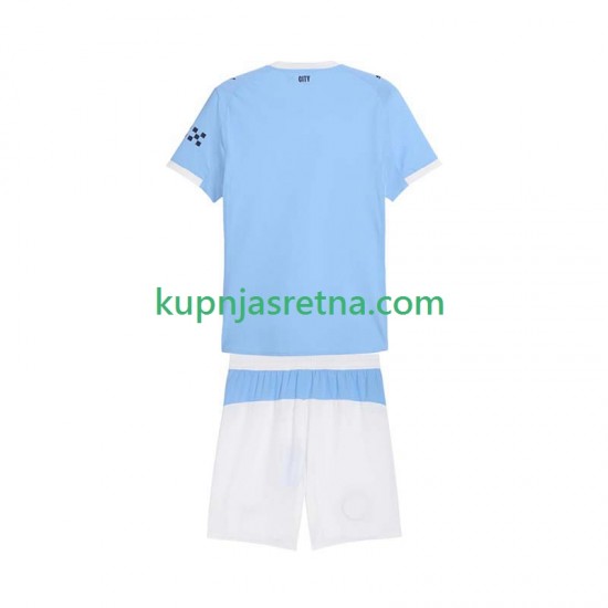 Dječja Domaći Home Dresova Manchester City 2025-2026 Kratkih Rukava