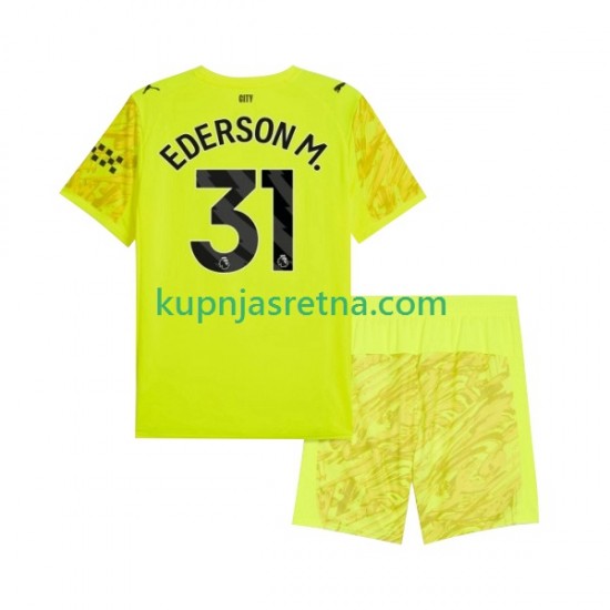Dječja Treći Golmanski Dresova Manchester City Ederson Moraes 31 2025-2026 Kratkih Rukava