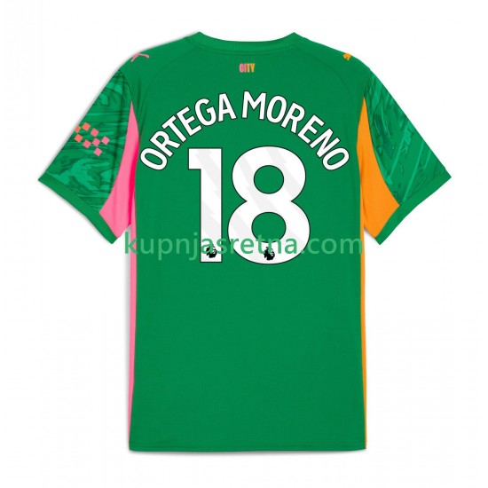 Muškarci Domaći Home Golmanski Dresova Manchester City ORTEGA MORENO 18 2025-2026 Kratkih Rukava