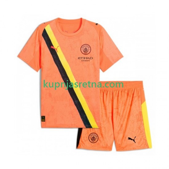 Dječja Domaći Home Golmanski Dresova Manchester City KIDSUPER 2025-2026 Kratkih Rukava