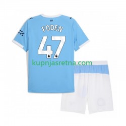 Dječja Domaći Home Dresova Manchester City Phil Foden 47 2025-2026 Kratkih Rukava