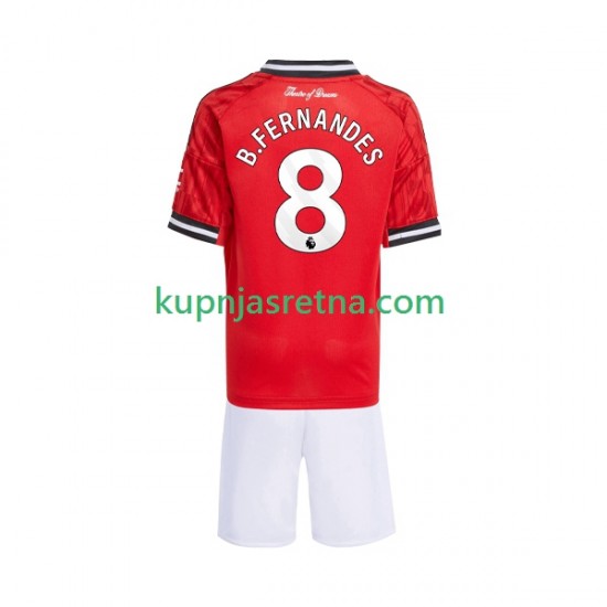 Dječja Domaći Home Dresova Manchester United Bruno Fernandes 8 2025-2026 Kratkih Rukava