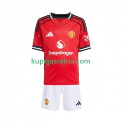 Dječja Domaći Home Dresova Manchester United 2025-2026 Kratkih Rukava