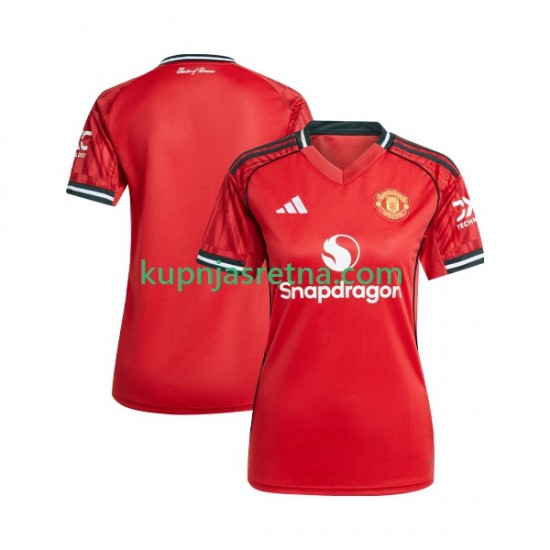 Žene Domaći Home Dresova Manchester United 2025-2026 Kratkih Rukava