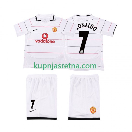 Dječja Domaći Home Dresova Manchester United Retro Cristiano Ronaldo 7 2003 2005 Kratkih Rukava