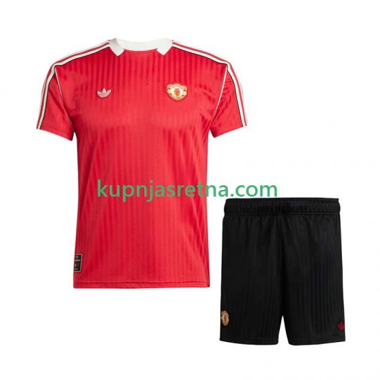 Dječja Domaći Home Dresova Manchester United d Icon 2025-2026 Kratkih Rukava