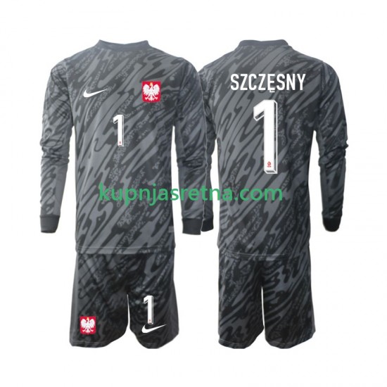 Dječja Gostujući Away Golmanski Dresova Poljska Szczesny 1 2024 Dugim Rukavima