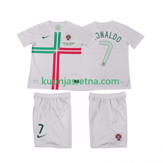 Dječja Gostujući Away Dresova Portugal Cristiano Ronaldo 7 Retro 2012 Kratkih Rukava