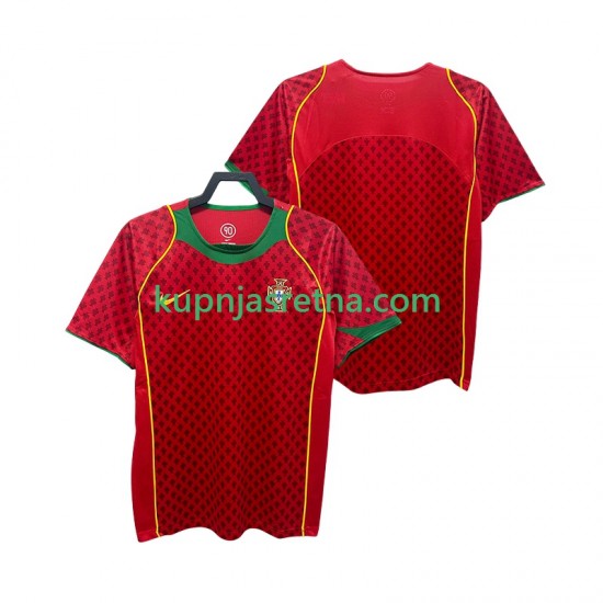 Muškarci Domaći Home Dresova Portugal Retro 2004 Kratkih Rukava