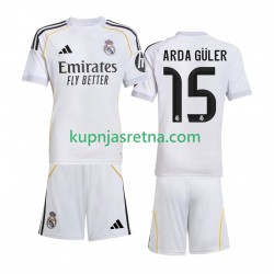 Dječja Domaći Home Dresova Real Madrid Arda Guler 15 2025-2026 Kratkih Rukava Dječja Domaći Home Dresova Real Madrid Arda Guler 15 2025-2026 Kratkih Rukava