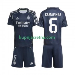Dječja Gostujući Away Dresova Real Madrid Camavinga 6 2025-2026 Kratkih Rukava Dječja Gostujući Away Dresova Real Madrid Camavinga 6 2025-2026 Kratkih Rukava