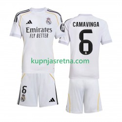 Dječja Domaći Home Dresova Real Madrid Camavinga 6 2025-2026 Kratkih Rukava Dječja Domaći Home Dresova Real Madrid Camavinga 6 2025-2026 Kratkih Rukava