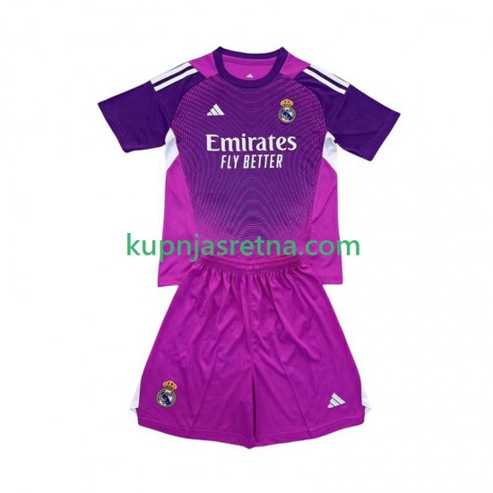 Dječja Gostujući Away Golmanski Dresova Real Madrid 2025-2026 Kratkih Rukava