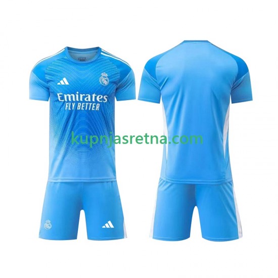 Dječja Domaći Home Golmanski Dresova Real Madrid 2025-2026 Kratkih Rukava