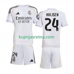 Dječja Domaći Home Dresova Real Madrid Huijsen 24 2025-2026 Kratkih Rukava Dječja Domaći Home Dresova Real Madrid Huijsen 24 2025-2026 Kratkih Rukava