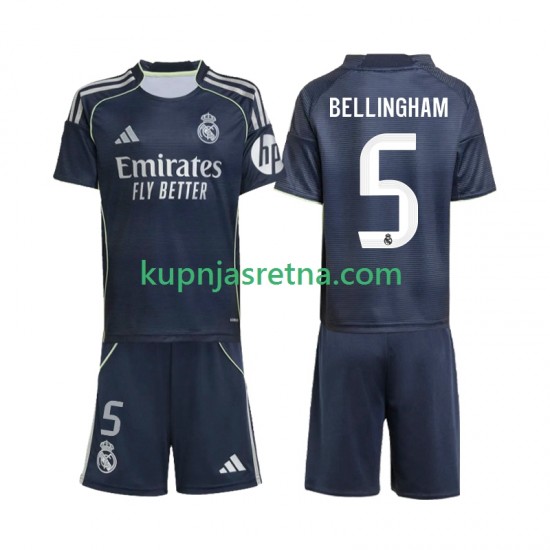 Dječja Gostujući Away Dresova Real Madrid Jude Bellingham 5 2025-2026 Kratkih Rukava