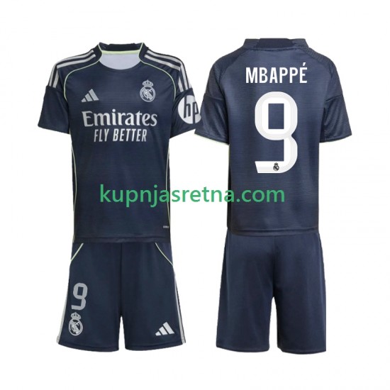 Dječja Gostujući Away Dresova Real Madrid Kylian Mbappe 9 2025-2026 Kratkih Rukava