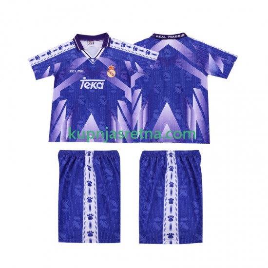 Dječja Gostujući Away Dresova Real Madrid Retro 1996-1997 Kratkih Rukava