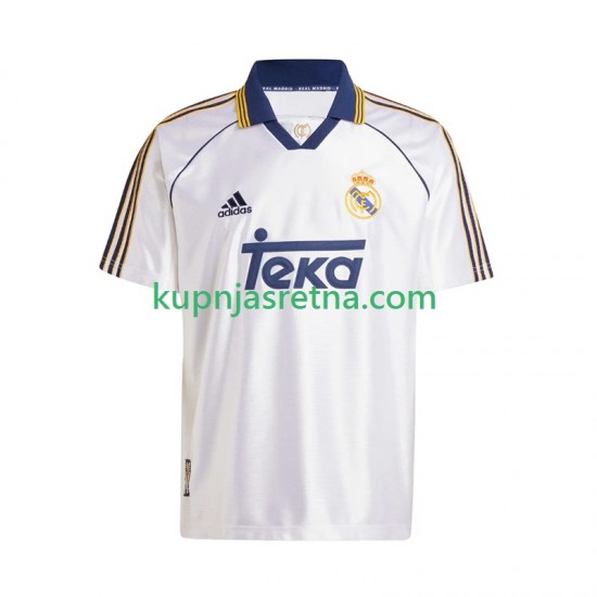 Muškarci Domaći Home Dresova Real Madrid Retro 1999-2000 Kratkih Rukava
