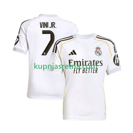 Muškarci Domaći Home Dresova Real Madrid Vinicius Junior 7 2025-2026 Kratkih Rukava