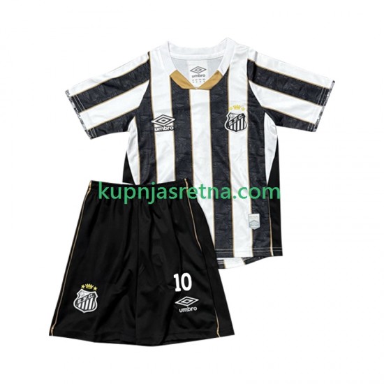 Dječja Gostujući Away Dresova Santos FC Neymar JR 10 2025-2026 Kratkih Rukava