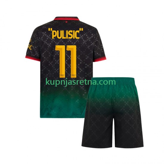 Dječja Četvrti Dresova AC Milan Christian Pulisic 11 2024-2025 Kratkih Rukava