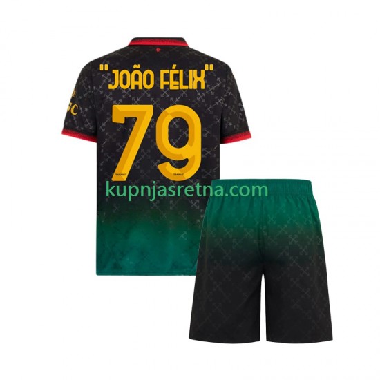 Dječja Četvrti Dresova AC Milan JOAO FELIX 79 2024-2025 Kratkih Rukava