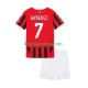 Dječja Domaći Home Dresova AC Milan Santiago Gimenez 7 2024-2025 Kratkih Rukava